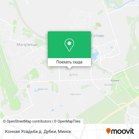 Карта Конная Усадьба д. Дубки