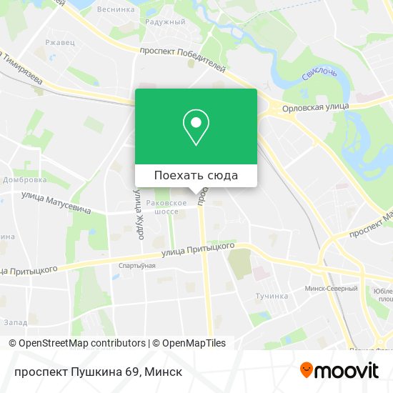 Карта проспект Пушкина 69