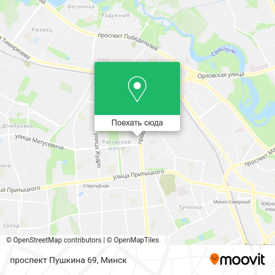 Карта проспект Пушкина 69
