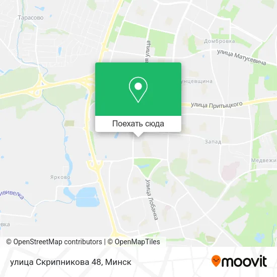 Карта улица Скрипникова 48