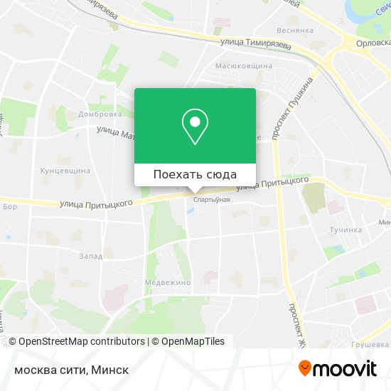 Карта москва сити