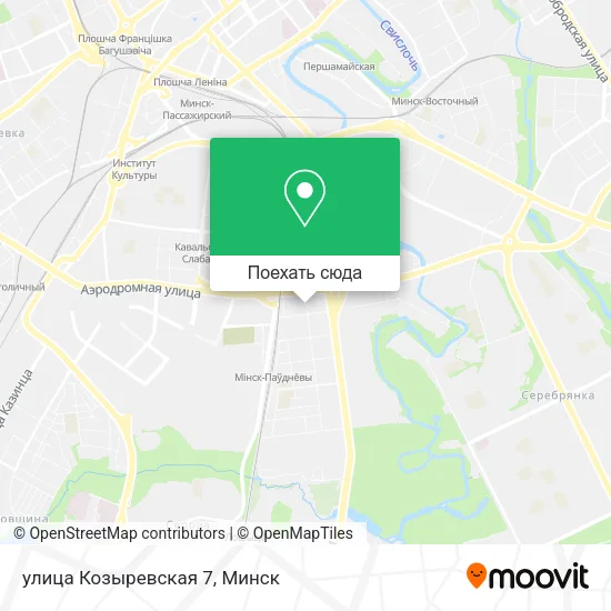 Карта улица Козыревская 7