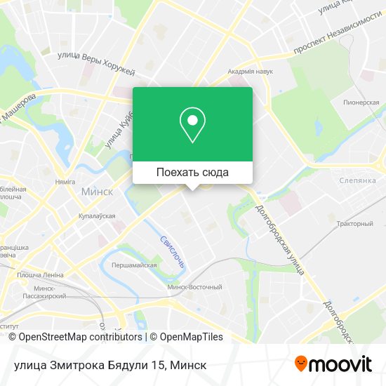 Карта улица Змитрока Бядули 15
