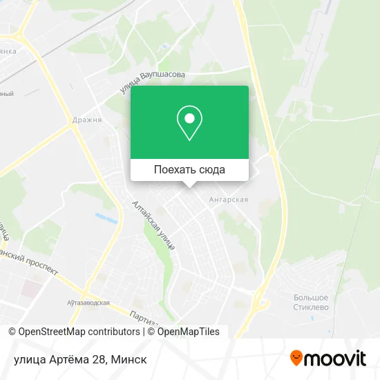 Карта улица Артёма 28