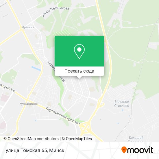 Карта улица Томская 65