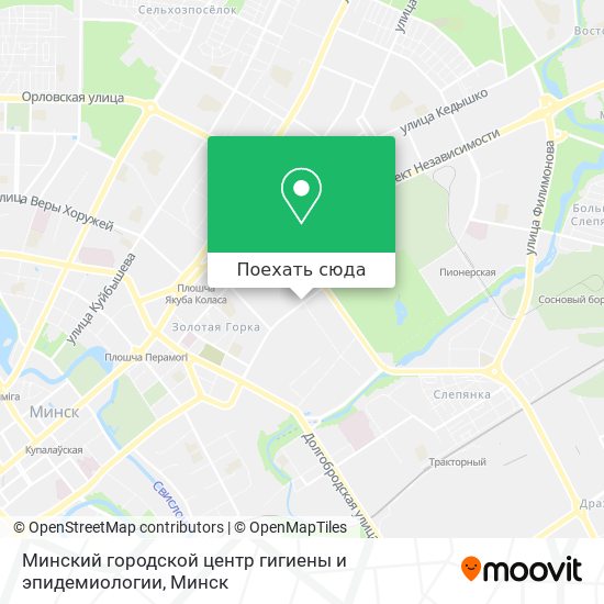 Карта Минский городской центр гигиены и эпидемиологии