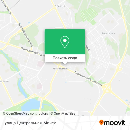 Карта улица Центральная