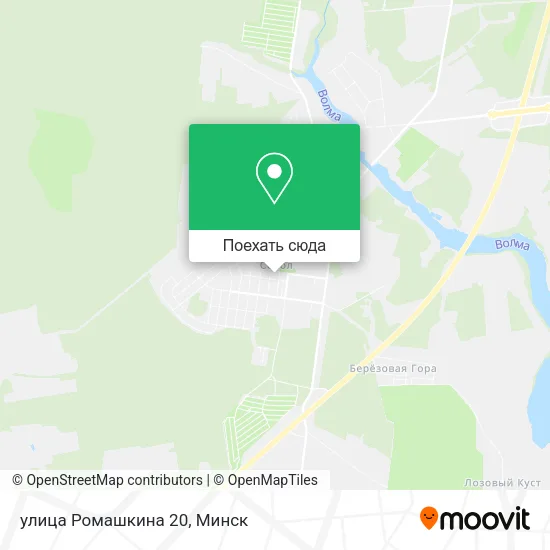 Карта улица Ромашкина 20
