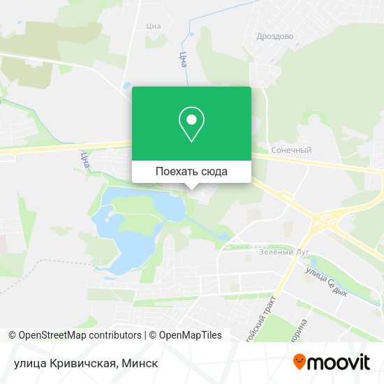 Карта улица Кривичская