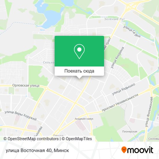 Карта улица Восточная 40