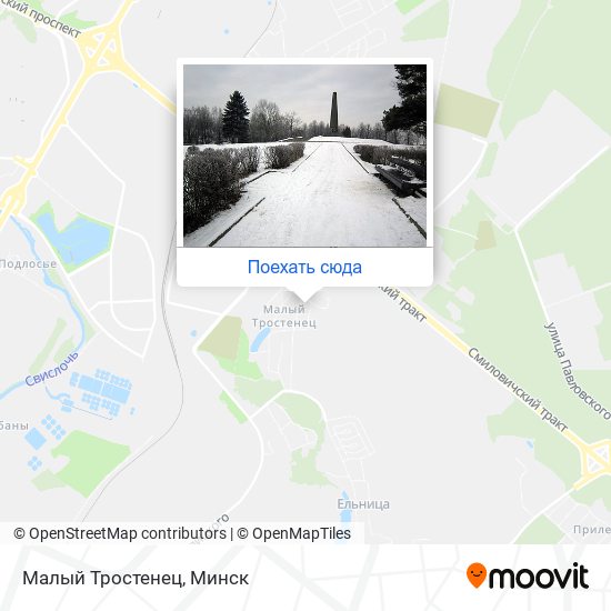 Карта Малый Тростенец