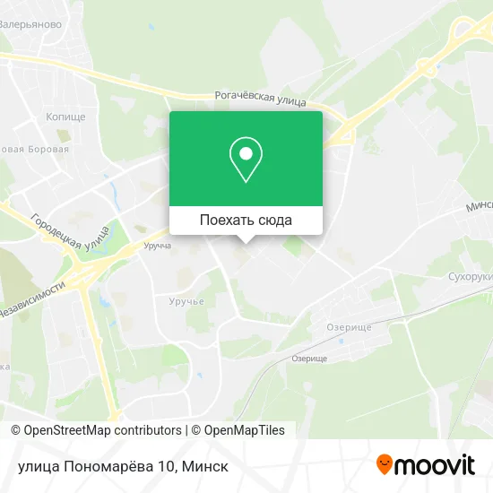 Карта улица Пономарёва 10