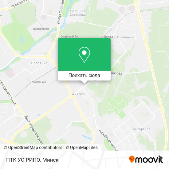 Карта ПТК УО РИПО