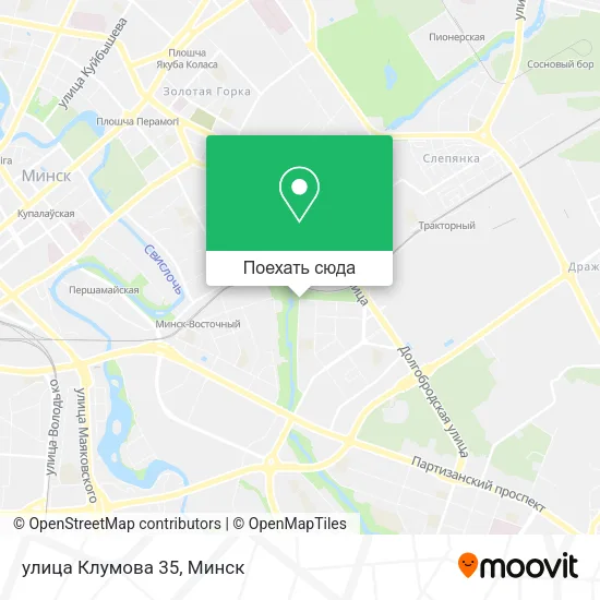 Карта улица Клумова 35
