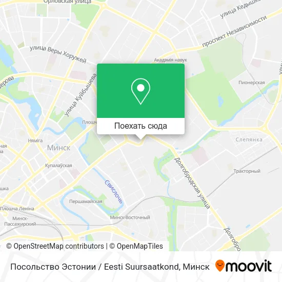 Карта Посольство Эстонии / Eesti Suursaatkond