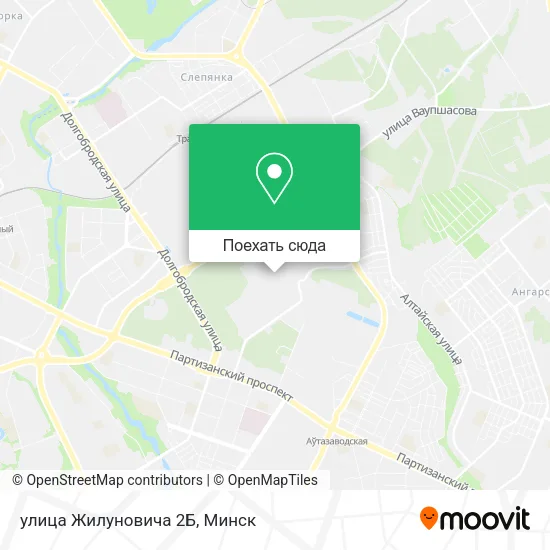 Карта улица Жилуновича 2Б