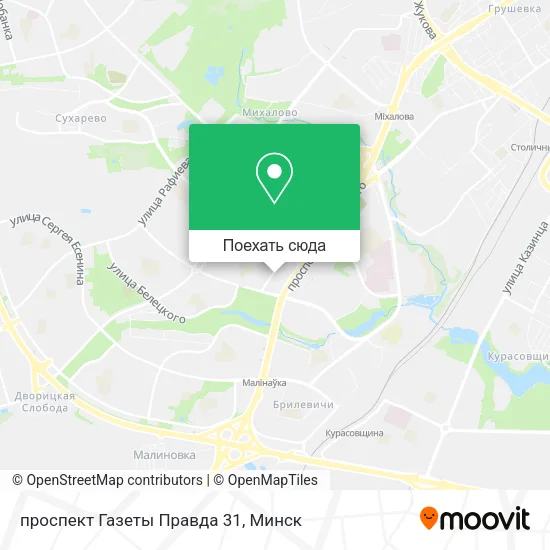 Карта проспект Газеты Правда 31
