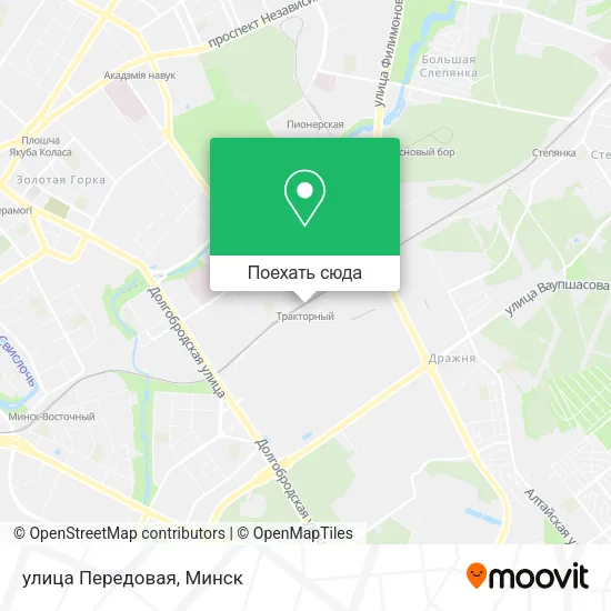 Карта улица Передовая