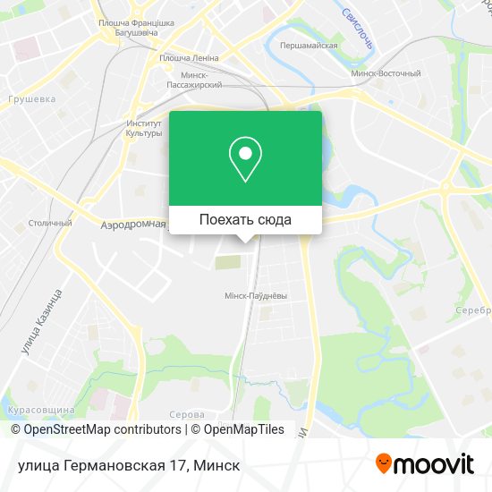 Карта улица Германовская 17