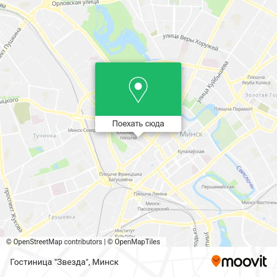 Карта Гостиница "Звезда"