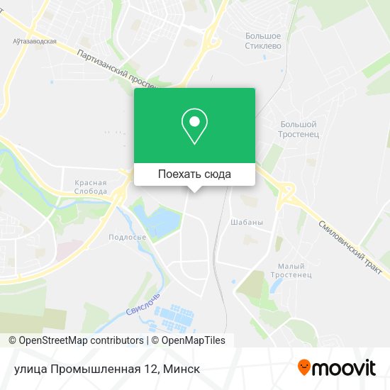 Карта улица Промышленная 12