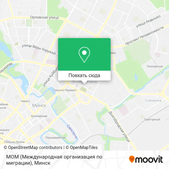 Карта МОМ (Международная организация по миграции)