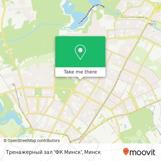 Карта Тренажерный зал "ФК Минск"