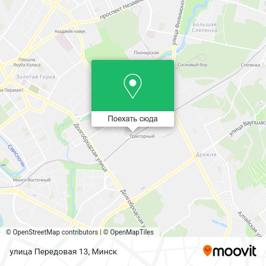 Карта улица Передовая 13