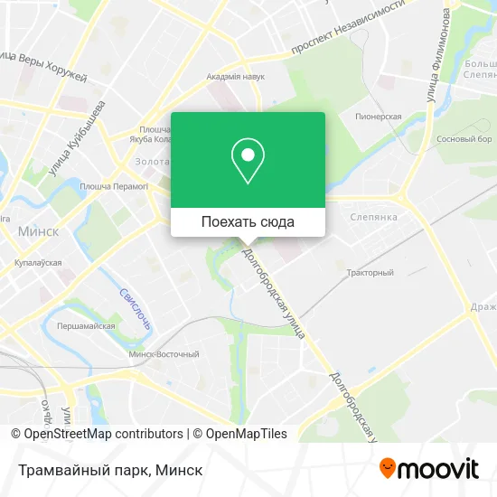 Карта Трамвайный парк