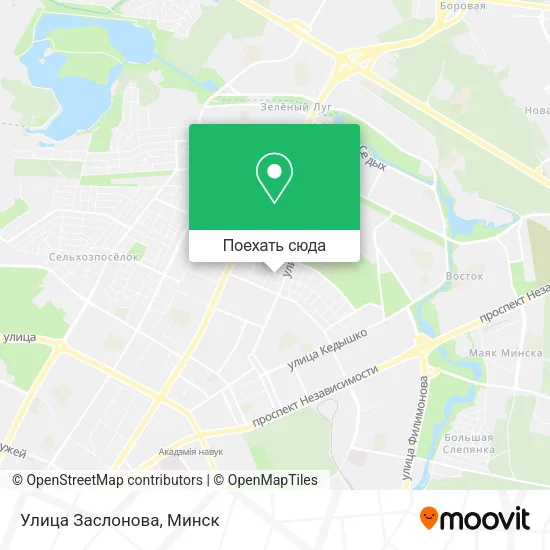 Карта Улица Заслонова
