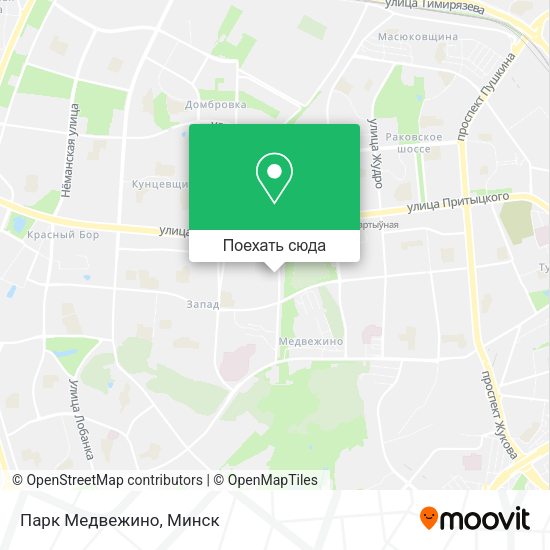 Карта Парк Медвежино