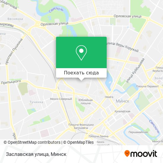 Карта Заславская улица