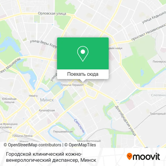 Карта Городской клинический кожно-венерологический диспансер