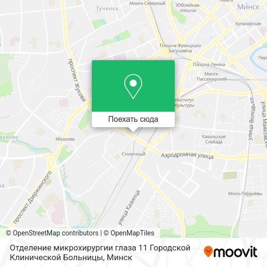 Карта Отделение микрохирургии глаза 11 Городской Клинической Больницы