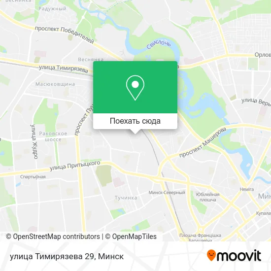Карта улица Тимирязева 29