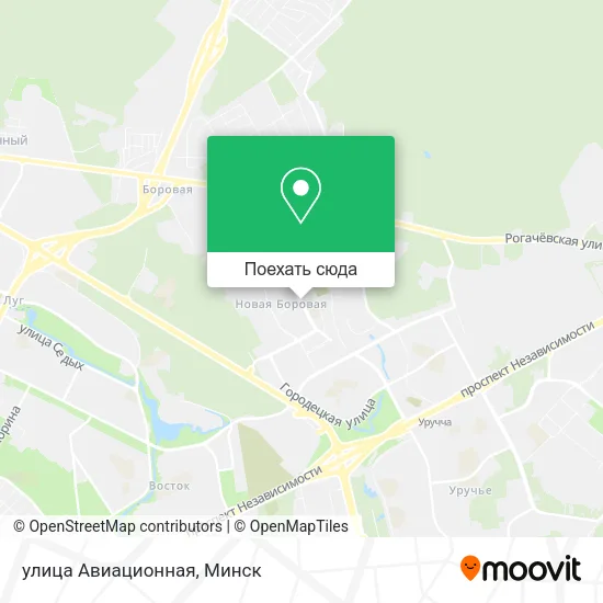 Карта улица Авиационная