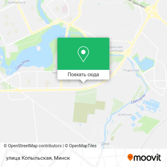 Карта улица Копыльская