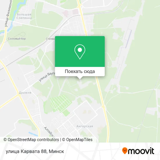 Карта улица Карвата 88