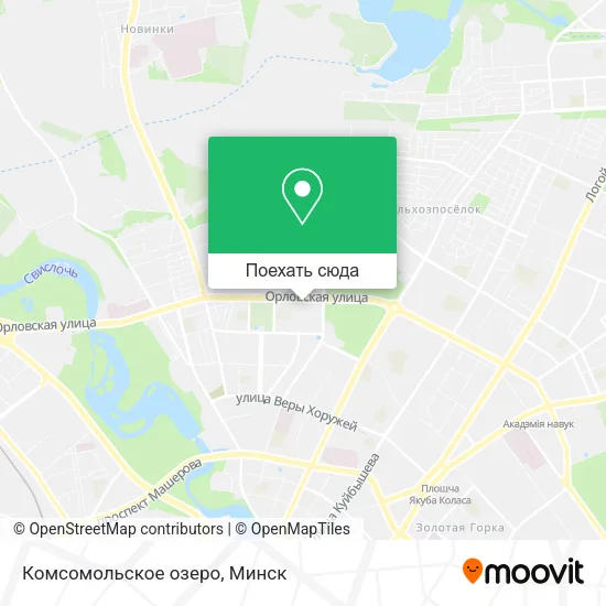 Карта Комсомольское озеро
