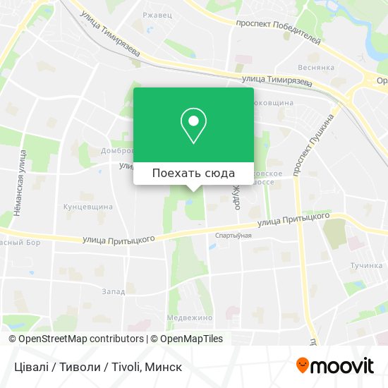 Карта Цівалі / Тиволи / Tivoli