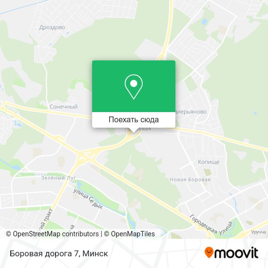 Карта Боровая дорога 7