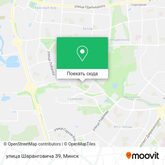 Карта улица Шаранговича 39