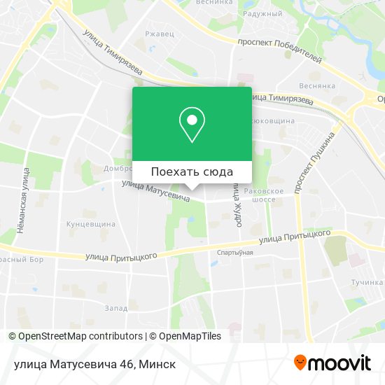 Карта улица Матусевича 46