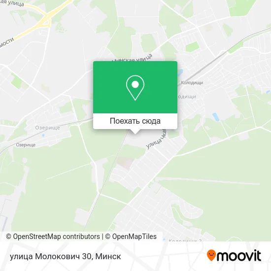 Карта улица Молокович 30