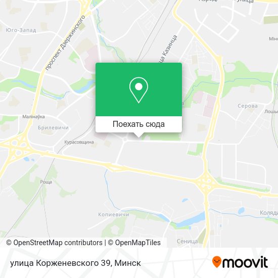 Карта улица Корженевского 39