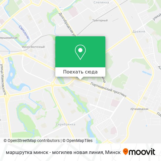 Карта маршрутка минск - могилев новая линия