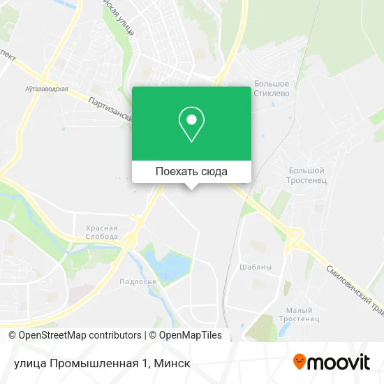 Карта улица Промышленная 1
