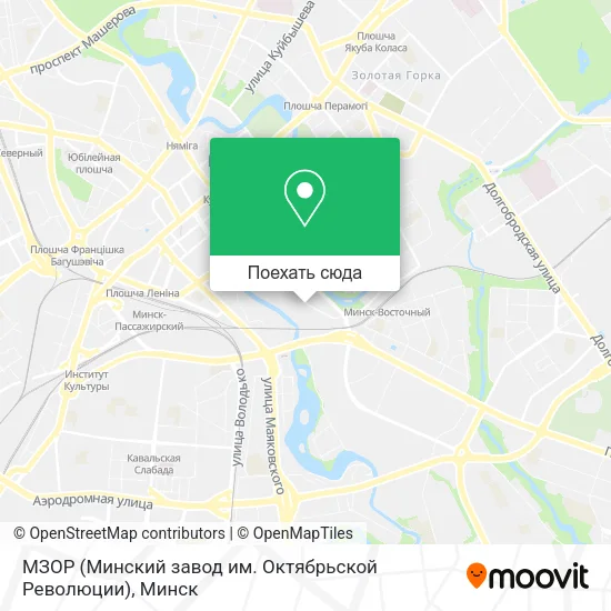 Карта МЗОР (Минский завод им. Октябрьской Революции)