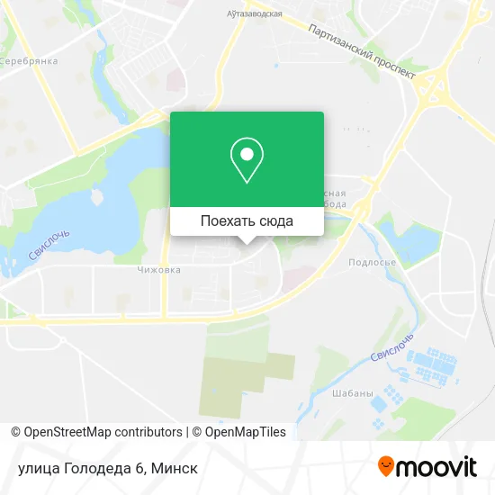 Карта улица Голодеда 6