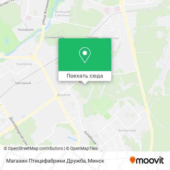 Карта Магазин Птицефабрики Дружба